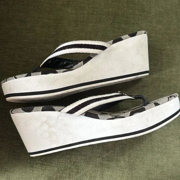 Coach Y2K Felicite Wedge Sandals Size 7.5 - Picture 2 of 13